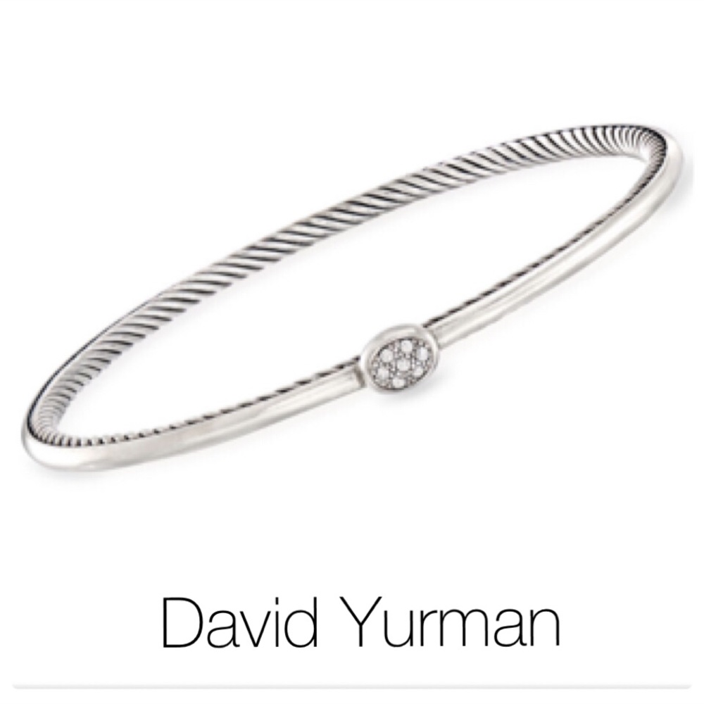 Vintage David Yurman Pave Diamond Bracelet 9”